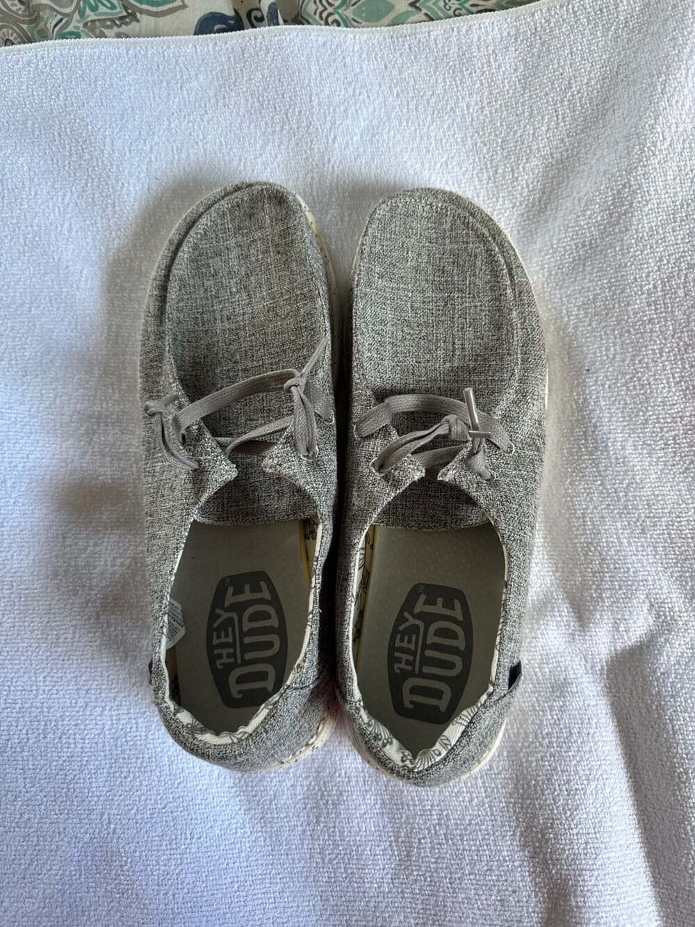 Hey Dude Wally Grey Marled Slip-On Loafers